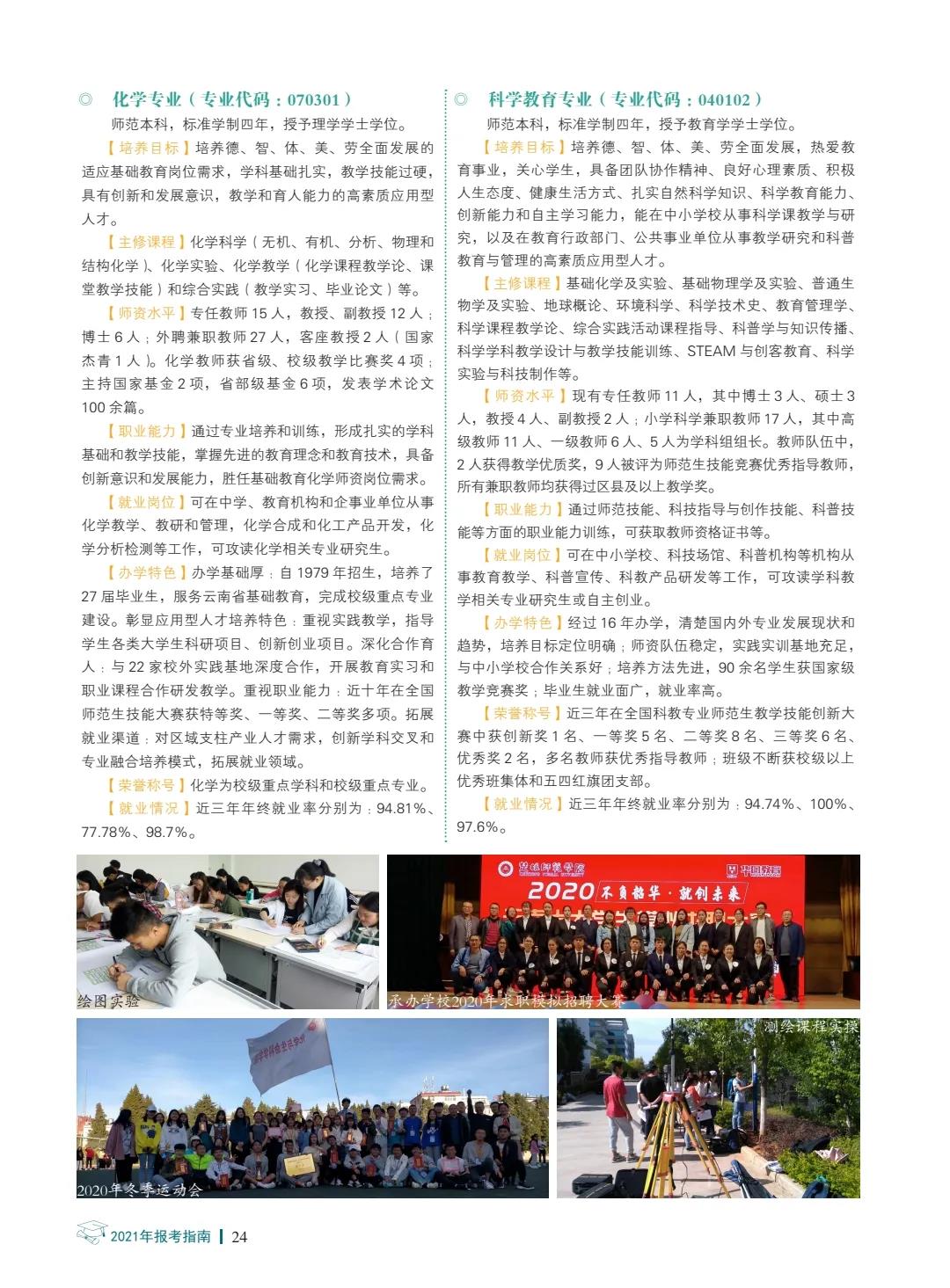 楚雄師范學(xué)院2021年報(bào)考指南