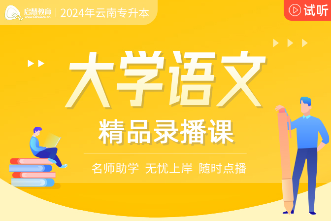 2024年云南統(tǒng)招專升本精講課《大學語文》