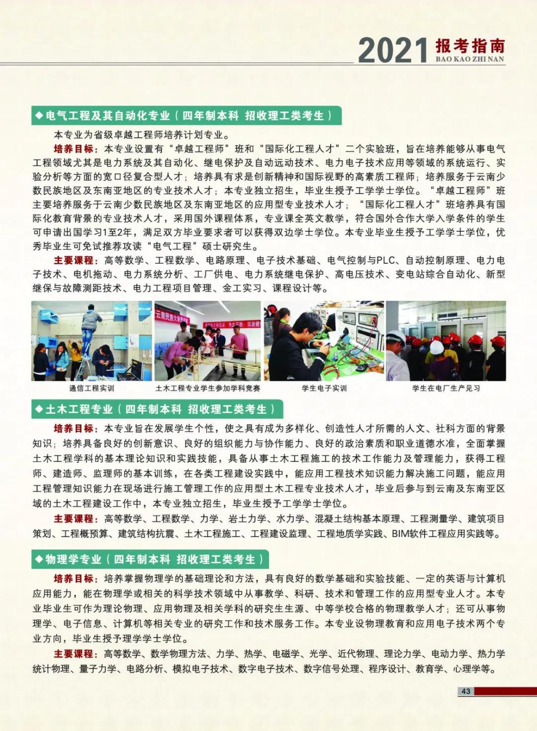 云南民族大學(xué)2021年報(bào)考指南