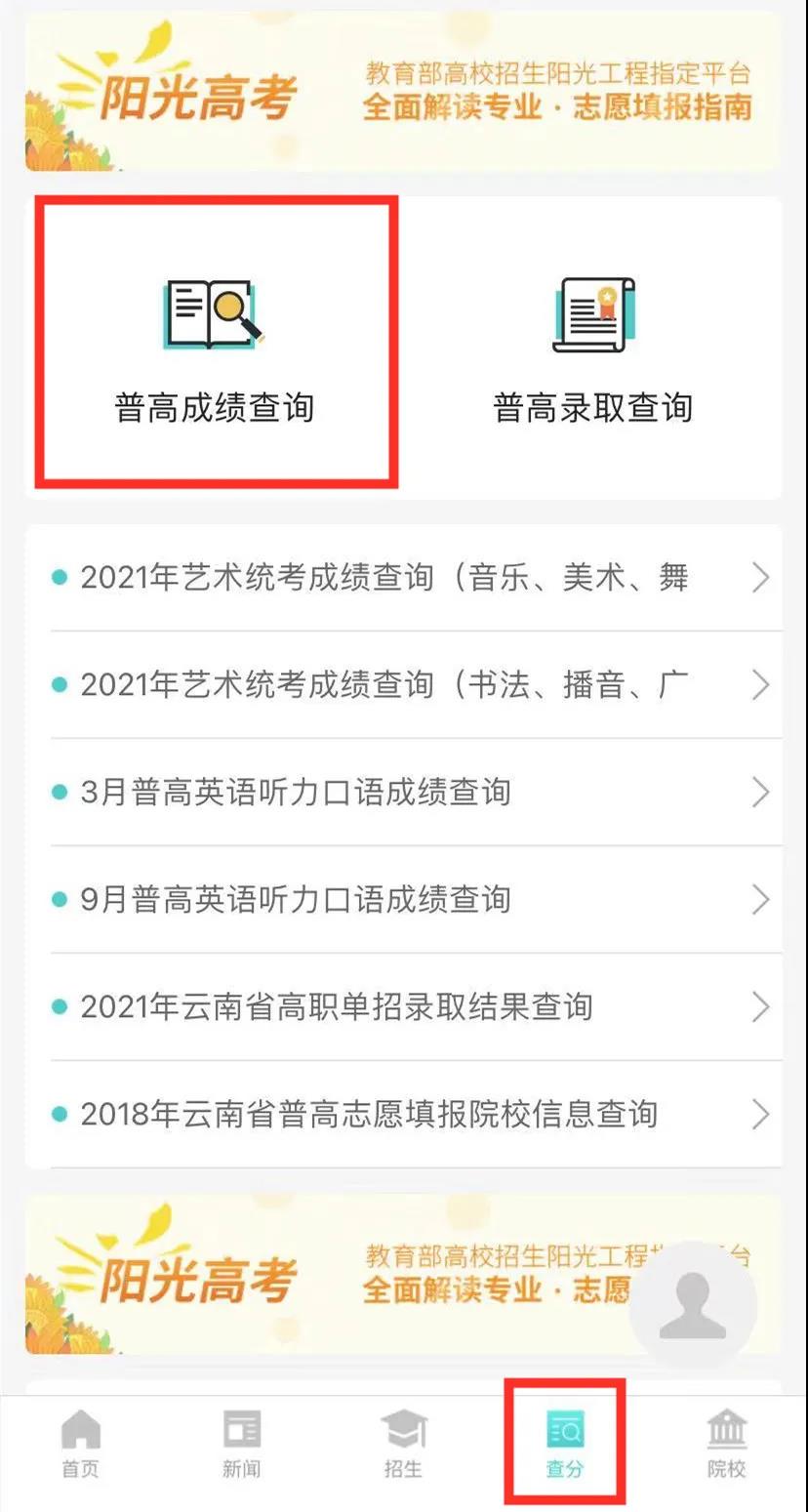 高考成績(jī)