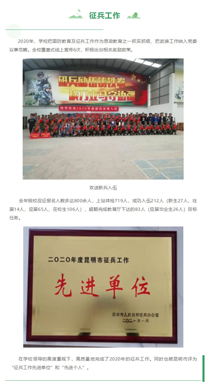 云南林業(yè)職業(yè)技術(shù)學(xué)院2021年招生簡(jiǎn)章