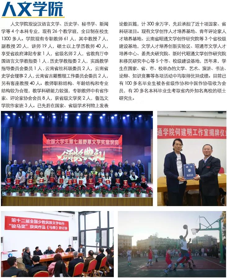 昭通學院2021年招生計劃