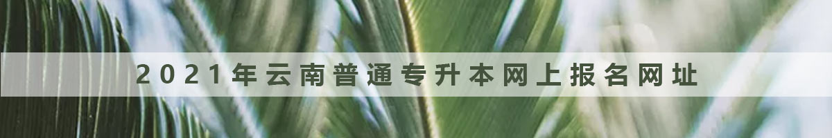 2021年云南普通專升本網(wǎng)上報名網(wǎng)址