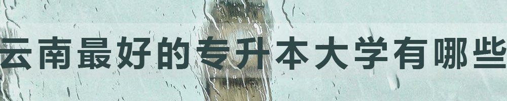 云南最好的專升本大學有哪些？