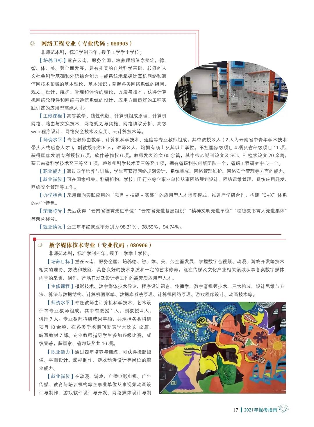 楚雄師范學(xué)院2021年報(bào)考指南
