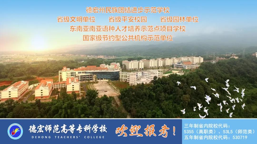 德宏師范高等?？茖W校2021年招生簡章