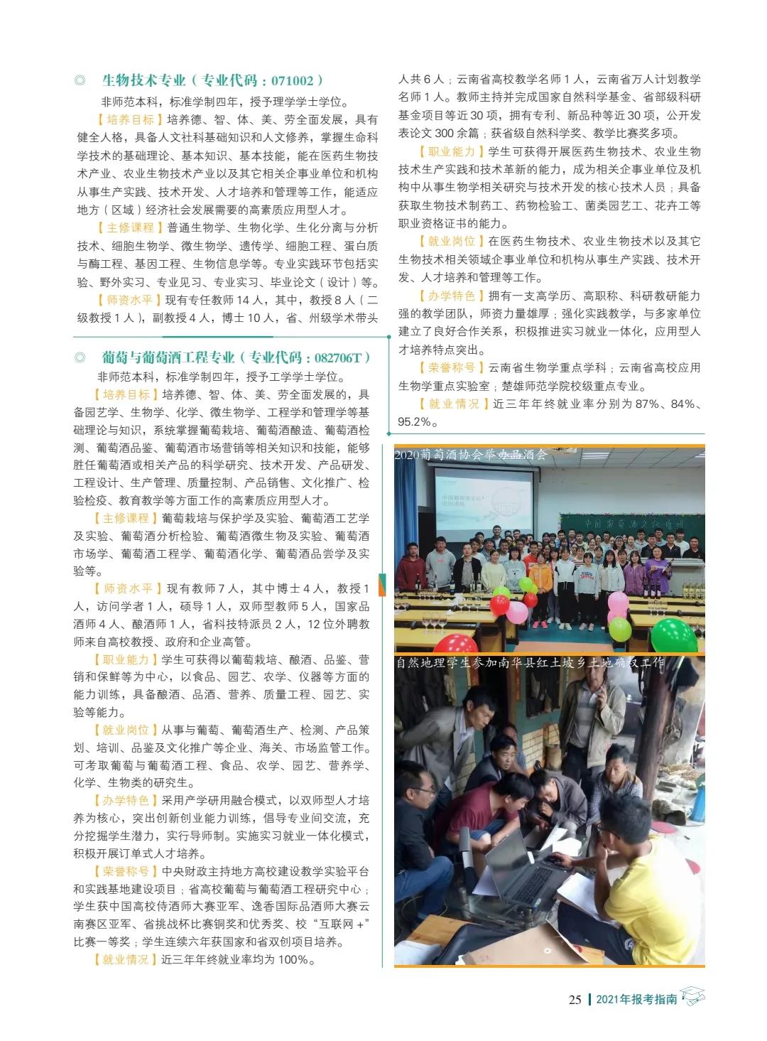 楚雄師范學(xué)院2021年報(bào)考指南