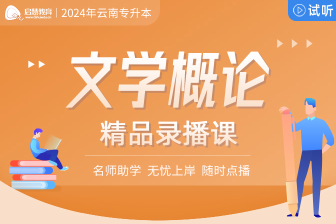 2025年云南統(tǒng)招專升本精講課《文學概論》