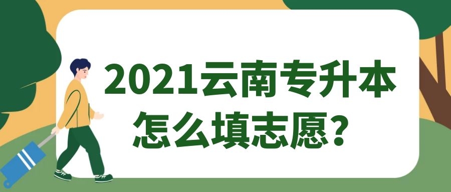 2021云南專升本怎么填志愿？