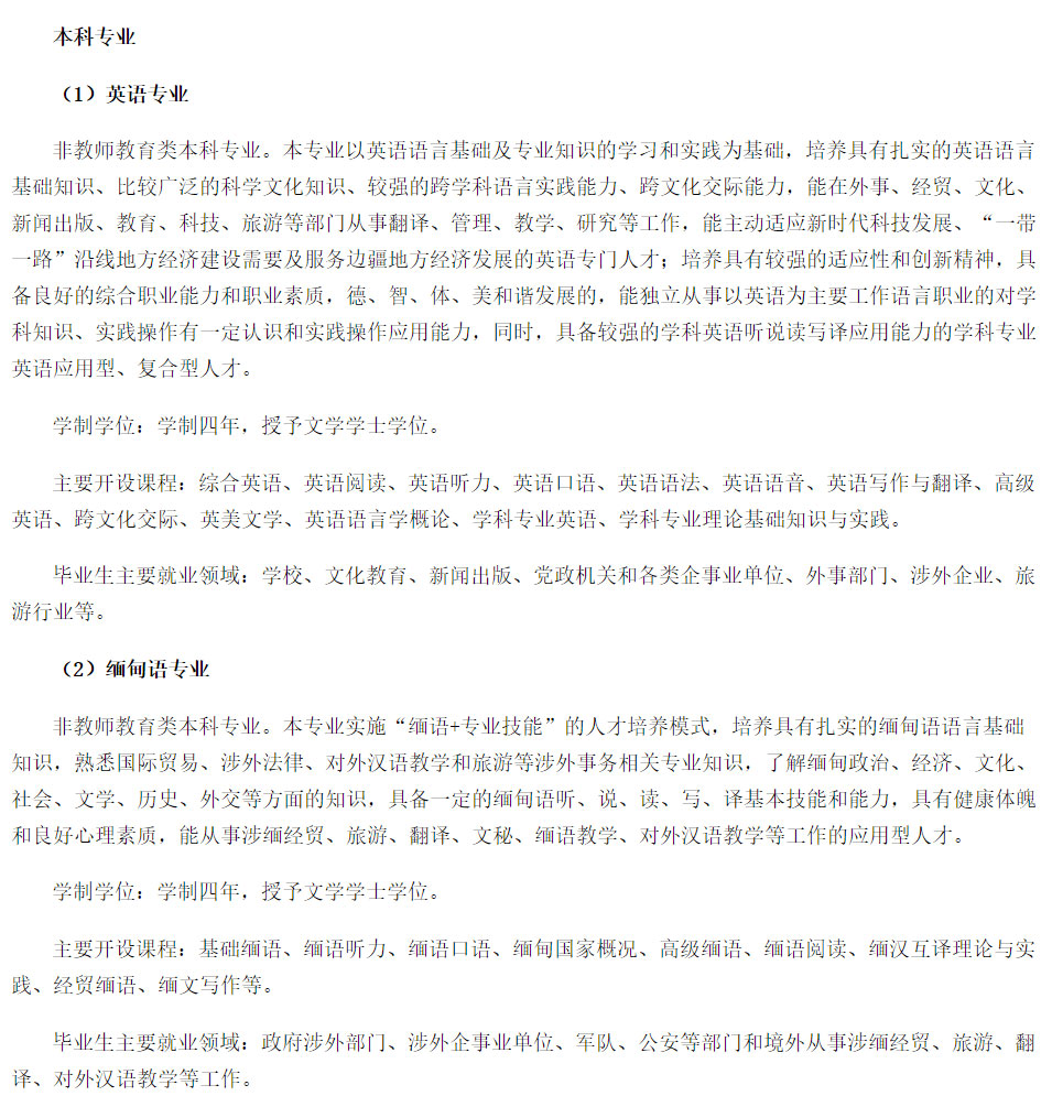 滇西科技師范學(xué)院2021年招生簡(jiǎn)章